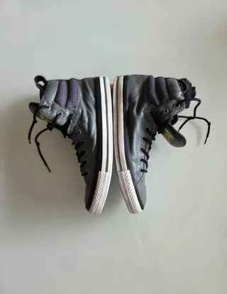 Converse Chuck Taylor All Star Botas Cuero Gris
