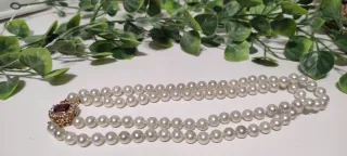 Collar Doble Perlas Mallorca