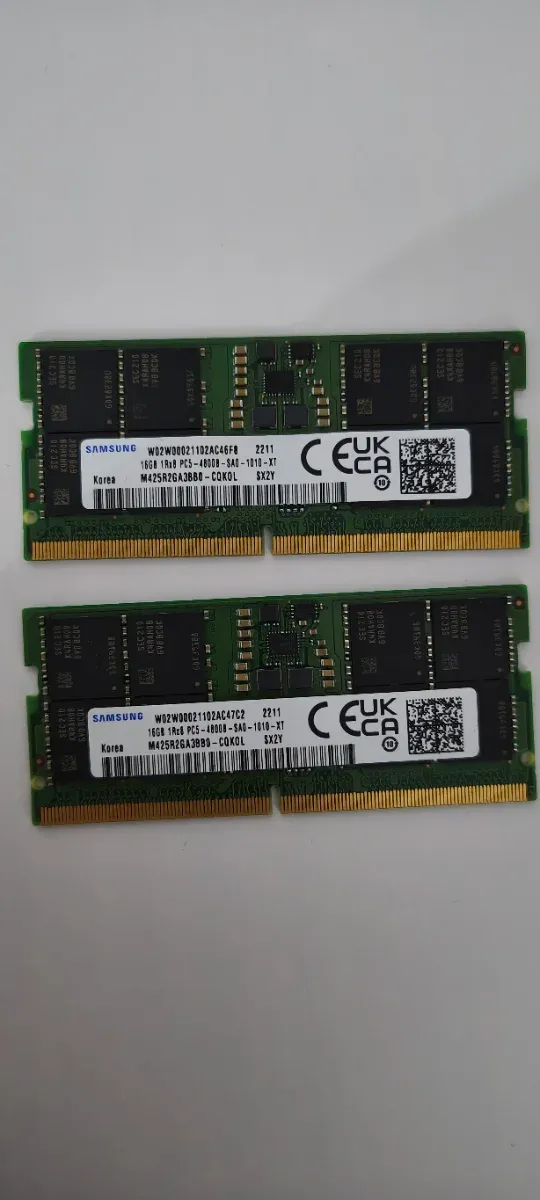 2x16 Samsung DDR5 32GB RAM