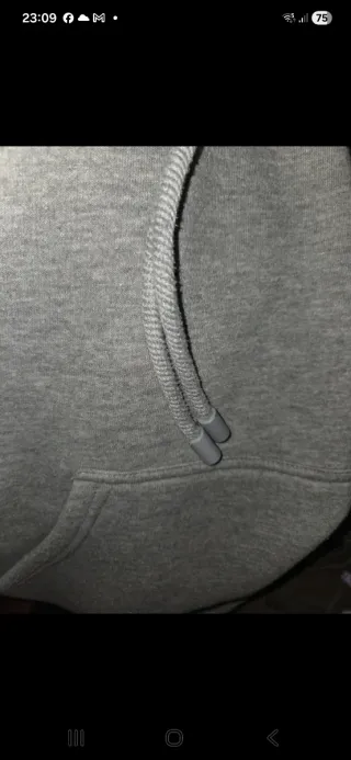 Sudadera Zara Gris con Capucha Hombre