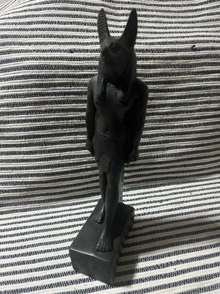 Estatua Egipcia Anubis Negra