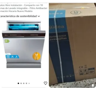 Lavavajillas Midea 60cm Inox 14 servicios