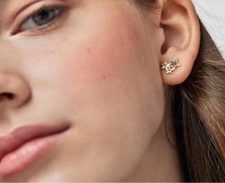 Pendientes Tous Plata Ley baño Oro Estrellas NUEVO