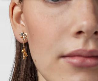 Pendientes Tous Plata Ley baño Oro Estrellas NUEVO