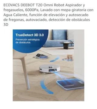 Robot Aspirador Ecovacs DEEBOT T20 Omni