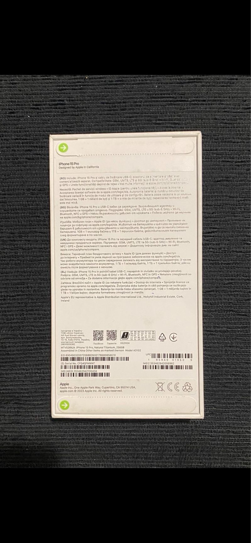 iPHONE 15 PRO 256GB,NUEVO,GARANTÍA,BLACK TITANIUM. afbeelding 3