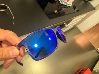 Gafas de sol Lotus azules y dorado