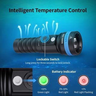 Linterna de buceo XTAR D26 1600 – 1600 lúmenes