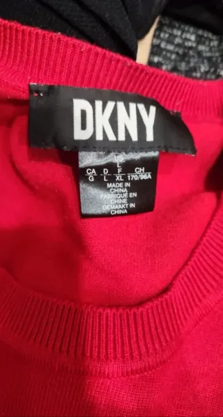 Felpa DKNY rossa donna taglia L