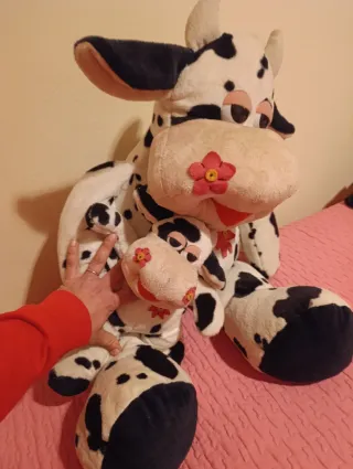 Peluche Vaca Mamá y Bebé