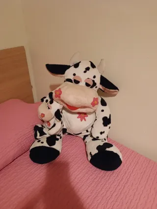 Peluche Vaca Mamá y Bebé