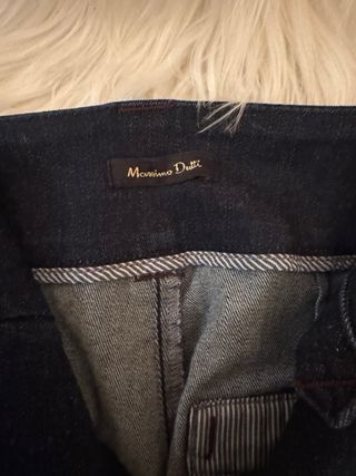 Pantalón Massimo Dutti Talla 36 Azul