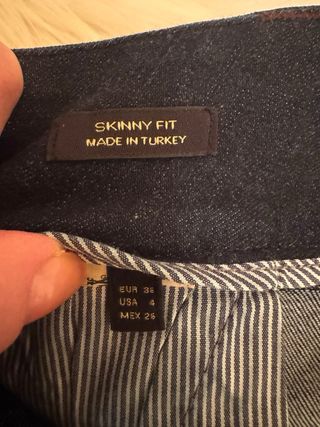 Pantalón Massimo Dutti Talla 36 Azul