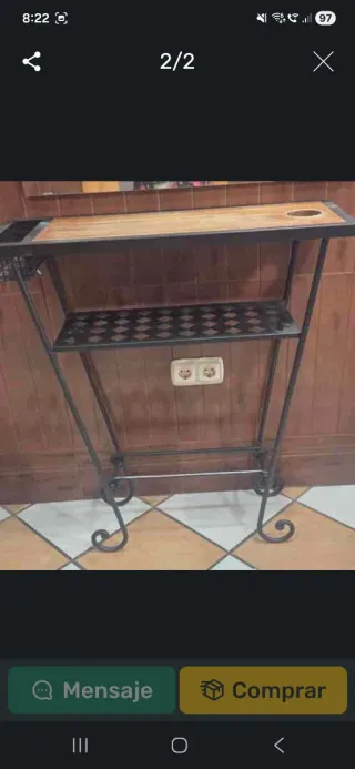 Mueble tocador/entrada con espejo