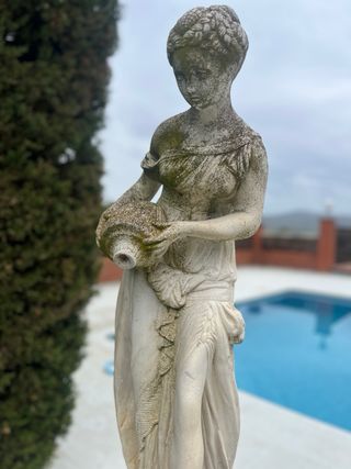 Escultura de Jardín Vintage piedra Mármol