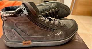 Botas Kangaroos grises con cremallera