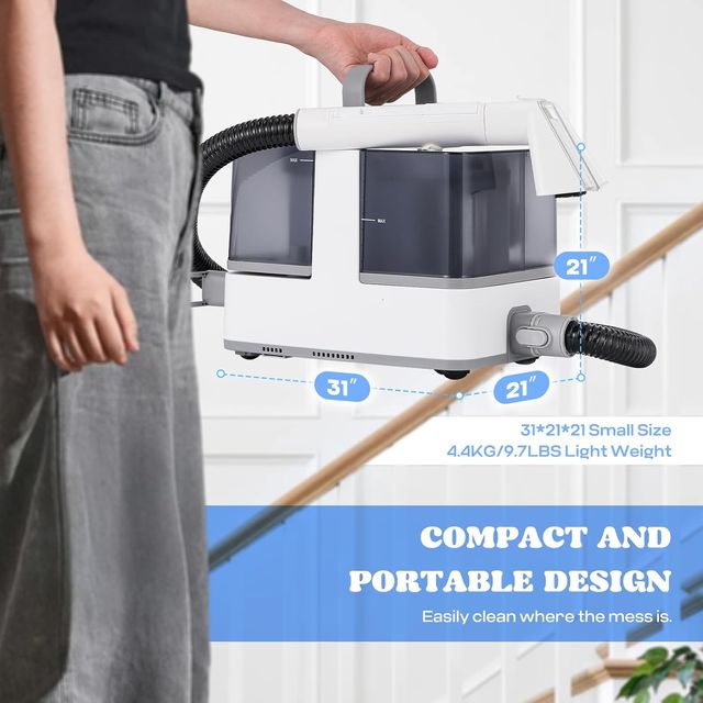 MOONGIANTGO Aspiradora 1300W vapor 13kPa tapicería