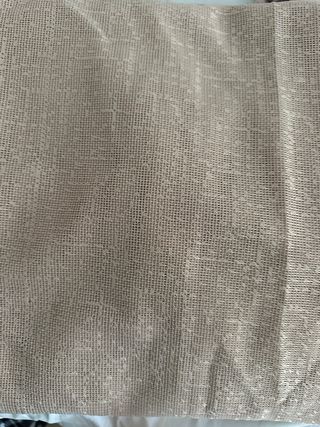 Cortinas beige con ojales metálicos (2 piezas)