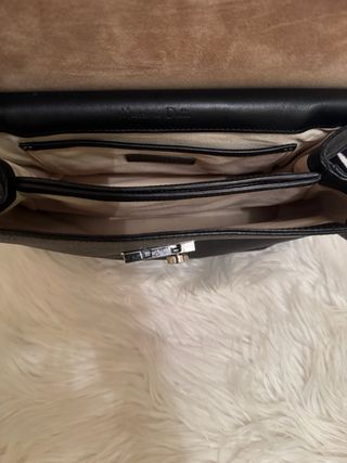 Bolso Piel Negro Massimo Dutti
