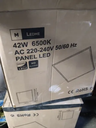 14  Paneles  LED 42W 6500K 60x60