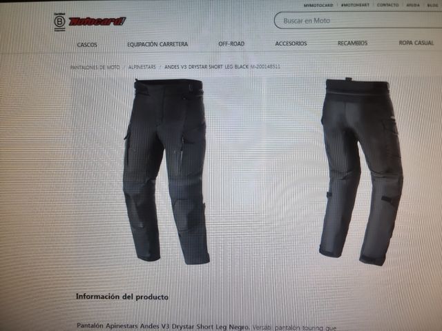 Conjunto moto chaqueta pantalón alpinest