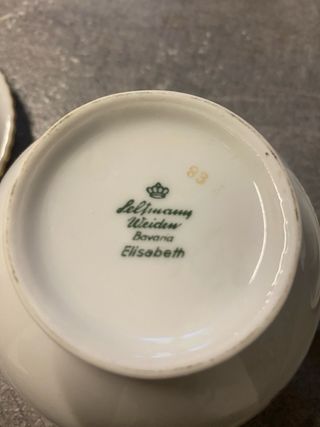 Set Tazze Caffè Porcellana 5 pezzi con zuccheriera