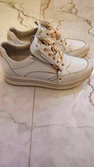 Nero Giardini Scarpe Donna Bianche Oro