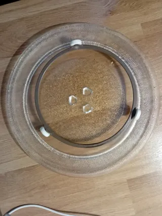 Plato y aro para microondas