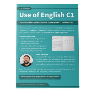 Libro de Use of English C1 para Cambridge