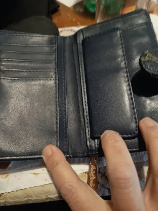 Portafoglio donna Giulia Pieralli blu e oro