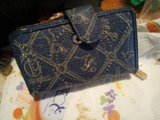 Portafoglio donna Giulia Pieralli blu e oro