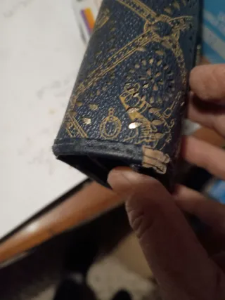 Portafoglio donna Giulia Pieralli blu e oro