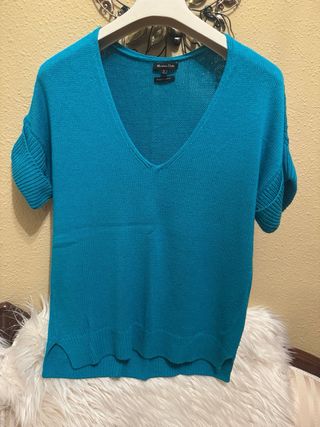 Jersey Massimo Dutti Talla S Azul Turquesa