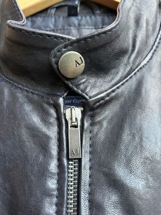 Cazadora Piel Armani Jeans - Talla M