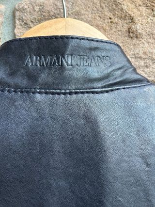 Cazadora Piel Armani Jeans - Talla M