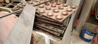 Bandejas 60/40 para llenadora de magdalenas