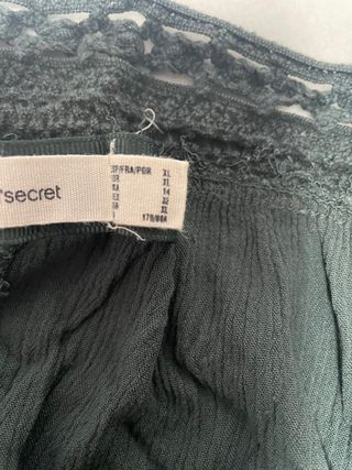 Pantalón Palazzo Women'secret Verde Talla L