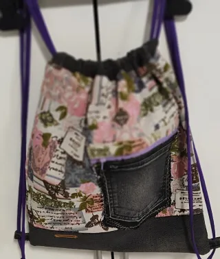 Mochila artesanal de cuerdas