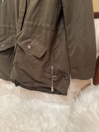 Abrigo Mango 2en1 Talla S Verde Oliva