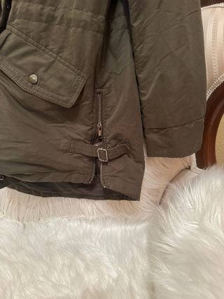 Abrigo Mango 2en1 Talla S Verde Oliva