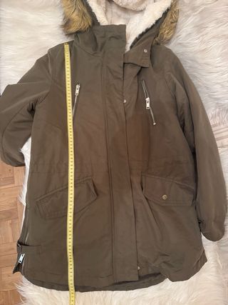 Abrigo Mango 2en1 Talla S Verde Oliva