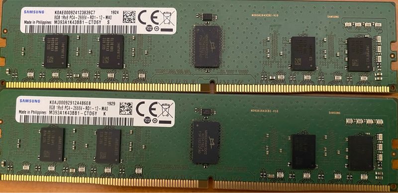 16gb RAM DDR4 2666MHz ECC Registered