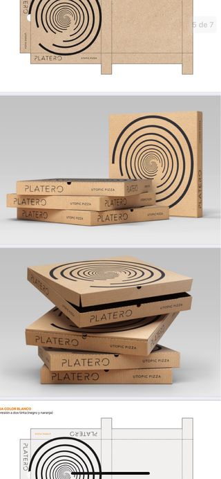 Lote 100 Cajas de Pizza Kraft 33x33