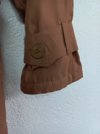 Gabardina larga vintage marrón