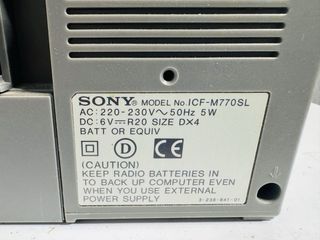 Radio Sony ICF-M770SL 3 Bandas FM-SW-LW