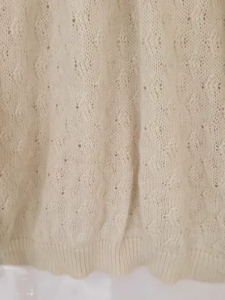 Jersey Caramelo Algodón Crema Mujer