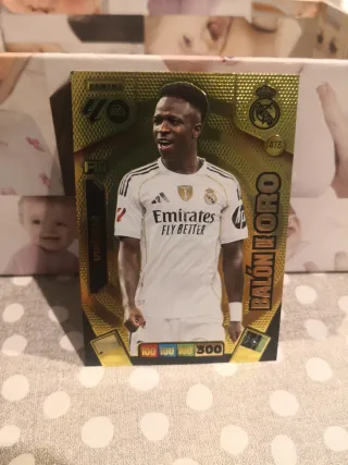 Cromo Panini Vinicius Balón de Oro 473