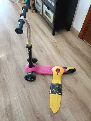 Patinete infantil 3 ruedas rosa