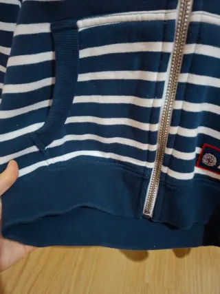 Sudadera Superdry Talla S Rayas Azul/Blanco