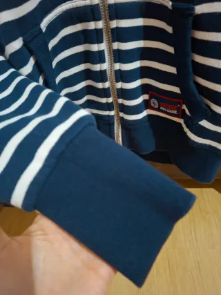 Sudadera Superdry Talla S Rayas Azul/Blanco